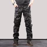 Baggy Cargo Pants for Men Spring and Autumn Casual Trousers Loose Multi-Pocket Cargo Pants