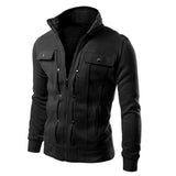 Tactics Style Men Outdoor Windproof Coat Men Casual Jacket Coat Men Fashionable Jacket Cardigan Zipper Sweater