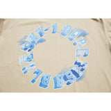 Couple's Three-Dimensional Letter Short Sleeve T-shirt Men's Summer Loose round Neck Half Sleeve Student Cotton Casual