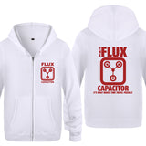 Back to the Future Costume Fleece Men's Zipper Sweater