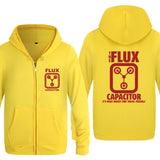 Back to the Future Costume Fleece Men's Zipper Sweater