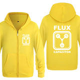 Back to the Future Costume Men's Zipper Sweater Flux Capacitor