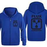 Back to the Future Costume Men's Zipper Sweater Flux Capacitor