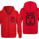 Back to the Future Costume Men's Zipper Sweater Flux Capacitor