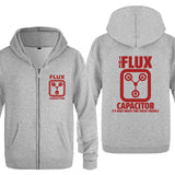 Back to the Future Costume Fleece Men's Zipper Sweater