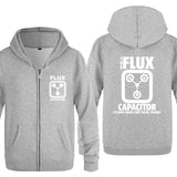 Back to the Future Costume Fleece Men's Zipper Sweater