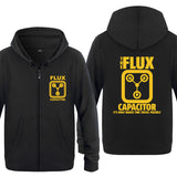 Back to the Future Costume Fleece Men's Zipper Sweater