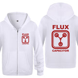 Back to the Future Costume Men's Zipper Sweater Flux Capacitor