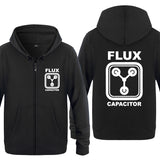 Back to the Future Costume Men's Zipper Sweater Flux Capacitor