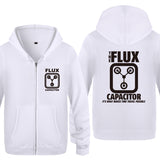 Back to the Future Costume Fleece Men's Zipper Sweater