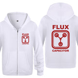 Back to the Future Costume Men's Zipper Sweater Flux Capacitor