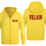 Villain Hoodie Zipper Fleece Sweater