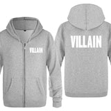 Villain Hoodie Zipper Fleece Sweater