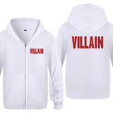 Villain Hoodie Zipper Fleece Sweater