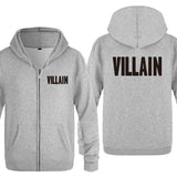Villain Hoodie Zipper Fleece Sweater
