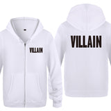 Villain Hoodie Zipper Fleece Sweater