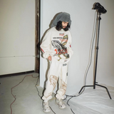 Rrr123 Sweatshirt Snake Puff Print Vintage Embroidery Loose