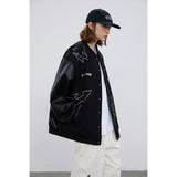 Letterman Jacket Outfit Senior Jackets Varsity Baseball Coat Hip Hop Trend Vintage Towel Embroidery Embroidered Baseball Jacket