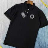 CHH Chrome Heart T Shirt Spring/Summer Casual Short Sleeve Polo T Shirt for Men and Women