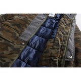 Tactics Style Men Sweatshirts & Hoodies Workwear Camouflage Coat Men's Winter Jacket Cotton-Padded Jacket