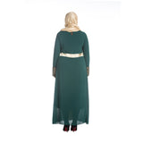 Muslim Women Stylish Kashibo Abaya Muslim Ladies Long Gown Islamic Clothing Jilbab Jalabiya Fashion Chiffon Stitching Long Sleeve Dress