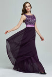 Prom Dresses Women's Chiffon Stitching Lace Sleeveless Jumpsuit Large Swing Long Dress Evening Dress
