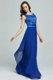 Prom Dresses Women's Chiffon Stitching Lace Sleeveless Jumpsuit Large Swing Long Dress Evening Dress