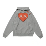 Human Made Hoodie Love Pattern Velvet Padded Hooded Sweatshirt