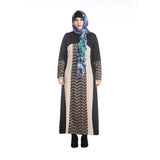Muslim Women Stylish Kashibo Abaya Muslim Ladies Long Gown Islamic Clothing Jilbab Jalabiya Fashion Robe Lace Stitching Long Sleeve Dress