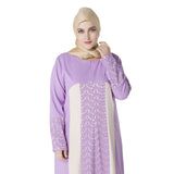 Muslim Women Stylish Kashibo Abaya Muslim Ladies Long Gown Islamic Clothing Jilbab Jalabiya Fashion Robe Lace Stitching Long Sleeve Dress