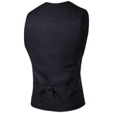 Tuxedo Vests Men Suit Vest Spring Men's Fashion Slim Single Row Three Button Solid Color Gentleman Suit Vest