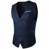 Tuxedo Vests Men Suit Vest Spring Chest Color Matching Men's Gentleman Suit