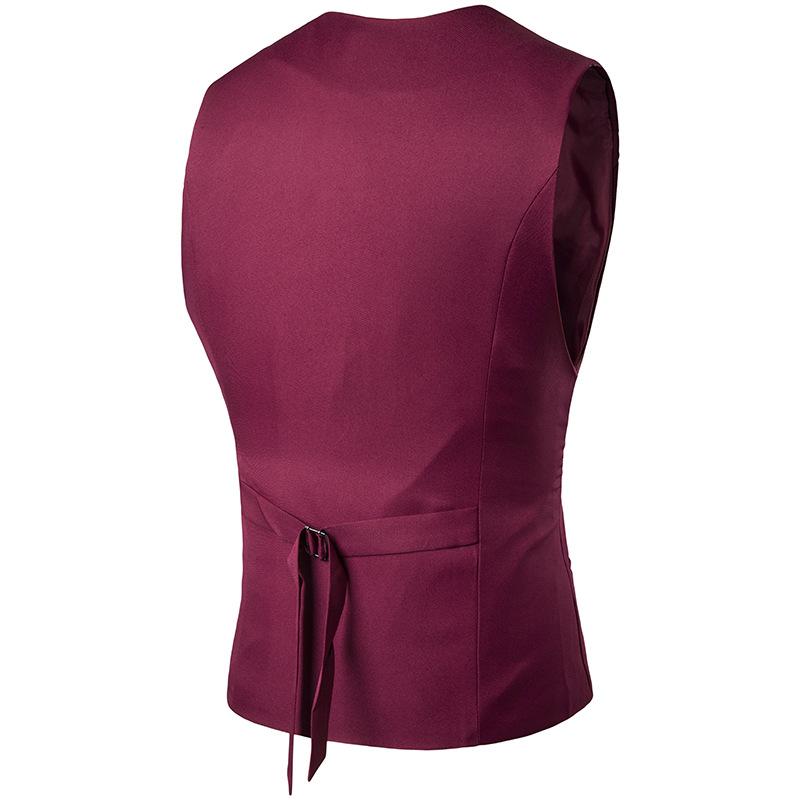 Tuxedo Vests Men Suit Vest Spring Chest Color Matching Men's Gentleman Suit
