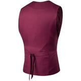 Tuxedo Vests Men Suit Vest Spring Chest Color Matching Men's Gentleman Suit