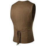 Tuxedo Vests Men Suit Vest Spring Chest Color Matching Men's Gentleman Suit