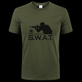 Tactics Style T Shirt for Men Cotton Tactical T-shirt Printed Casual T-shirt