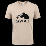 Tactics Style T Shirt for Men Cotton Tactical T-shirt Printed Casual T-shirt