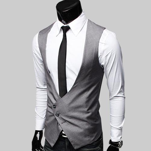 Mens Dress Vests Men's Vest Casual Jacket Business Waistcoat Suit Men's Vest Casual Business
