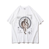 Men's T Shirt Summer Casual Tops Printed Short Sleeve T-shirt Men's Boyfriend Harajuku Style Half Sleeve Street Fashion Loose Half Sleeve