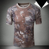 Tactics Style T Shirt for Men T-shirt Tactical Men's Short Sleeve Summer round Neck