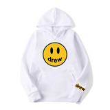 Smiley Face Hoodie Smiley Print Loose Men's Women's Pullover Hoodie