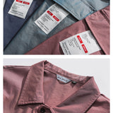 Men T Shirt Summer Casual Tops Men's Clothes Summer Wear Men's Lapel Shirt Multi-Bag Reflective Tooling Cardigan