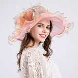 Kentucky Derby Hats Voile Gauze Cap Sun Hat