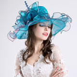 Kentucky Derby Hats Voile Gauze Cap Sun Hat