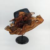 Kentucky Derby Hats Mesh Cap Wide Brim Hat