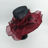 Kentucky Derby Hats Mesh Cap Wide Brim Hat
