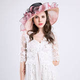Kentucky Derby Hats Mesh Cap Wide Brim Hat
