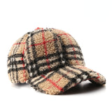 Vintage Check Baseball Cap