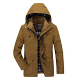 Tactics Style Men Outdoor Windproof Coat Men Casual Jacket Men's Autumn Hooded Casual MultiPocket plus Size Coat