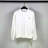Off White Sweatshirts Long Sleeve round Neck Neck Sweater Autumn and Winter Printed Cotton Men's and Women's round Neck Sweater